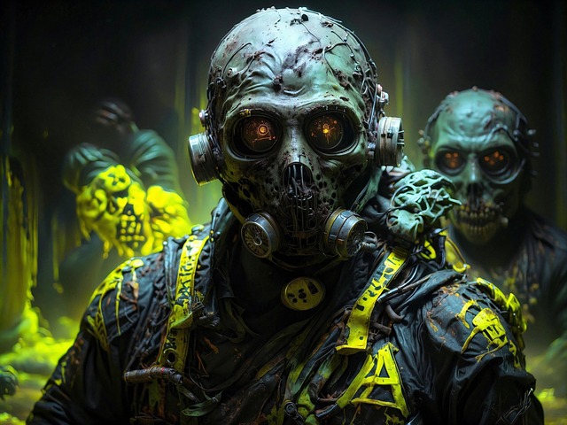 Free ai generated bio hazard pandemic illustration