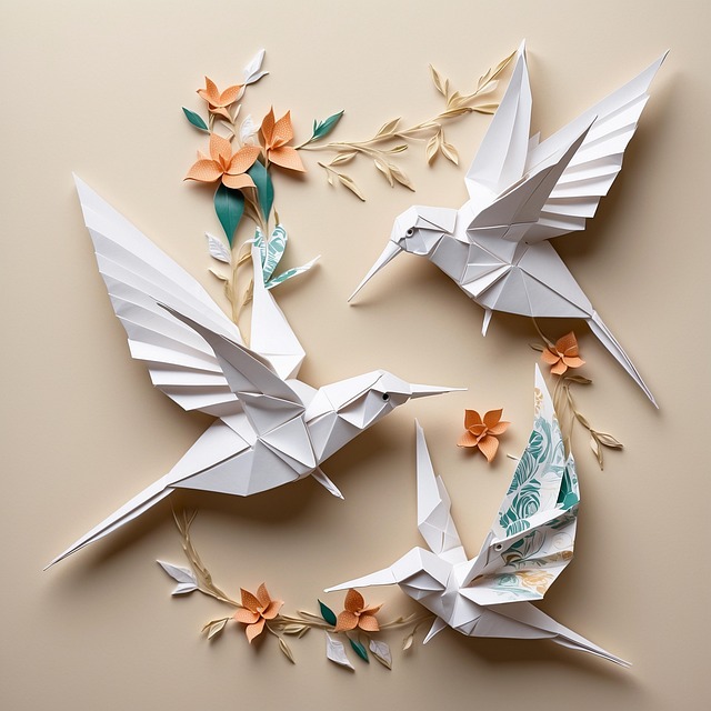 Download free HD stock image of Ai Generated Birds Free ai generated birds paper illustration