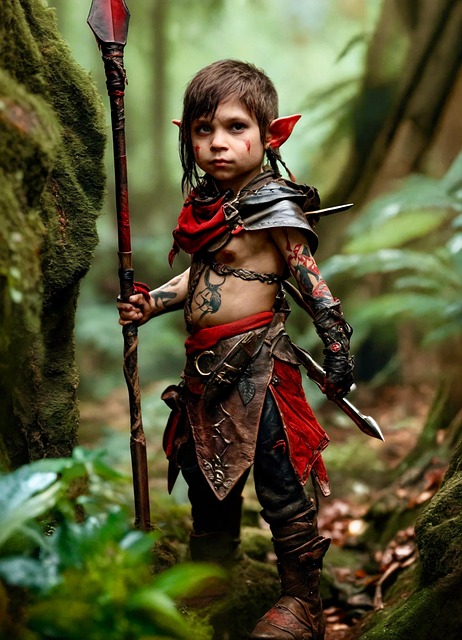 Free ai generated nature halfling illustration