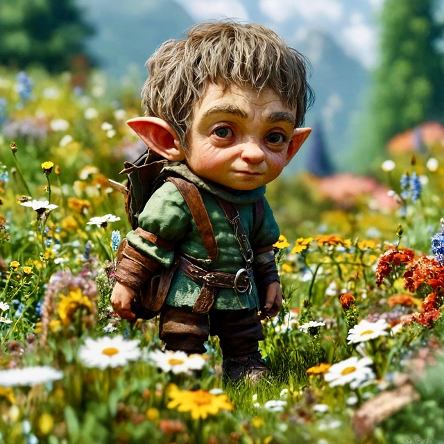 Download free HD stock image of Ai Generated Halfling Free ai generated halfling nature illustration