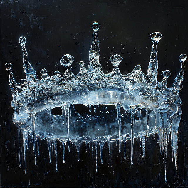Free ai generated ice crown illustration