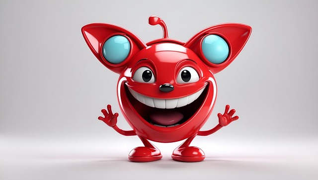 Free joy smiley alien illustration