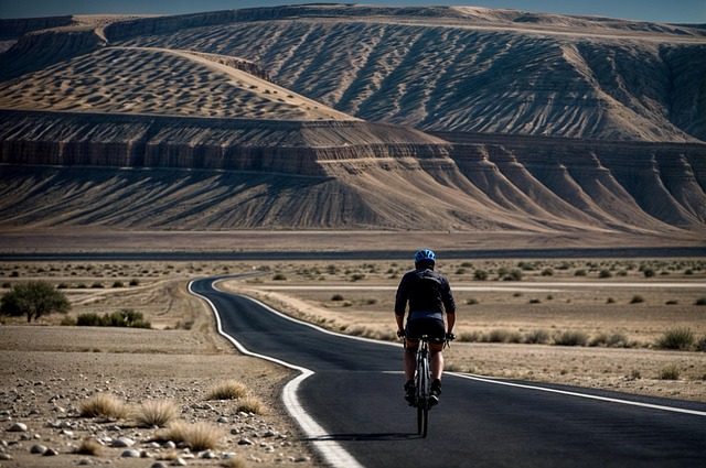 road, mountains, cyclist, bicycle, sport, nature, cycling, landscape