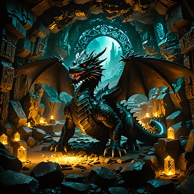 Free ai generated dragon creature illustration