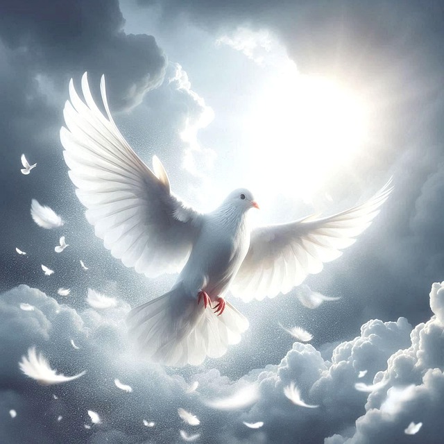 Download free HD stock image of Ai Generated Pigeon Free ai generated pigeon peace illustration