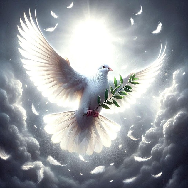 Free ai generated pigeon peace illustration