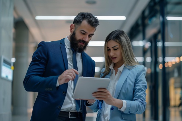 Free ai generated business couple illustration