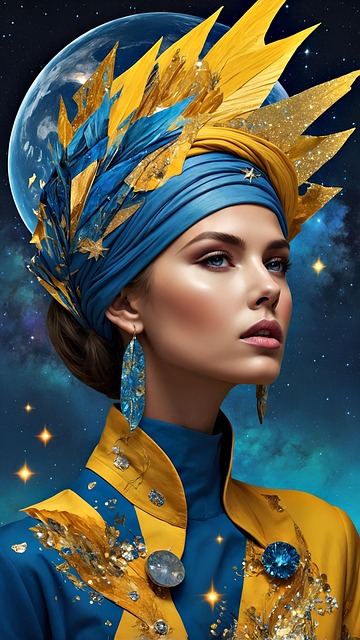 Free woman fashion portrait illustration
