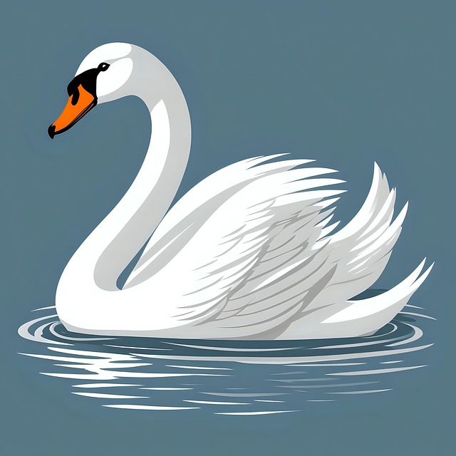 Free ai generated swan bird illustration