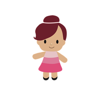 Free Doll Girl illustration and picture