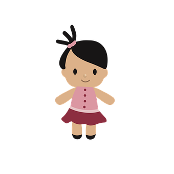 Free Doll Girl illustration and picture