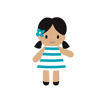 Free Doll Girl illustration and picture