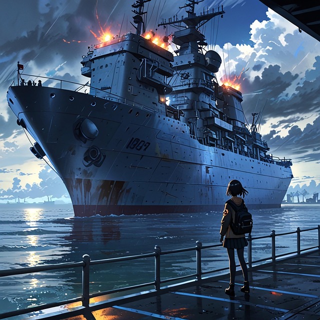 Free departure girl back view illustration