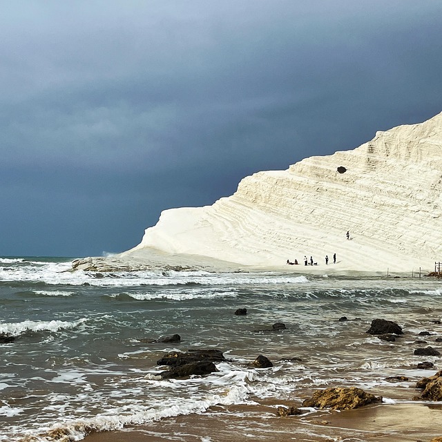 Sicilia, Italia, Playa, Mar, Histórico