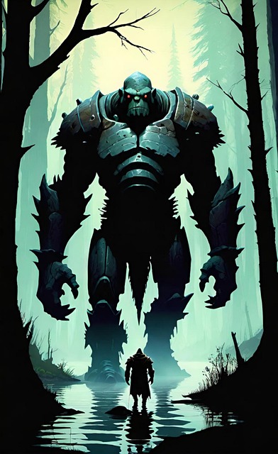 Free gorilla golem giant illustration