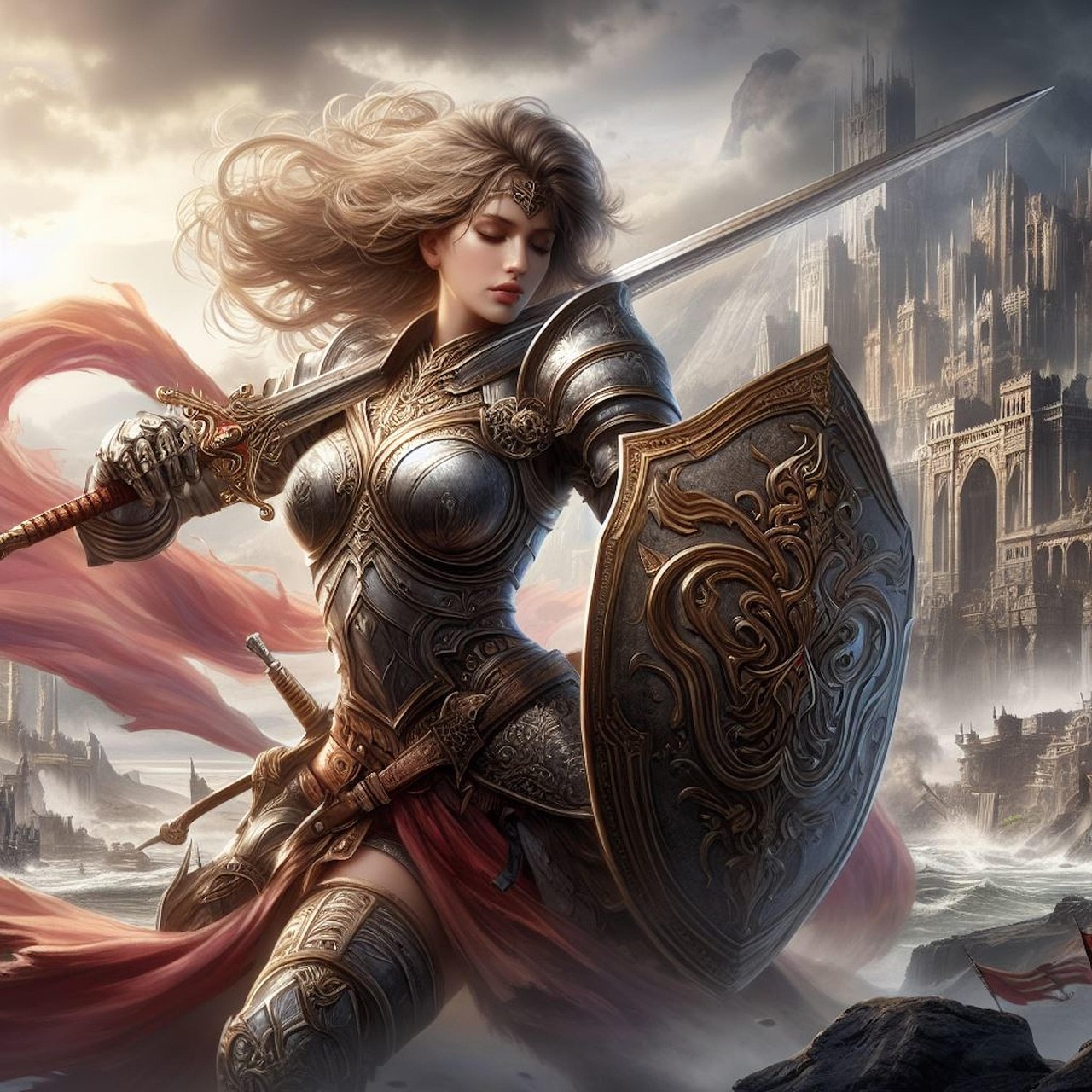 Download Warrior, Fantasy, Powerful. Royalty-Free Stock Illustration ...
