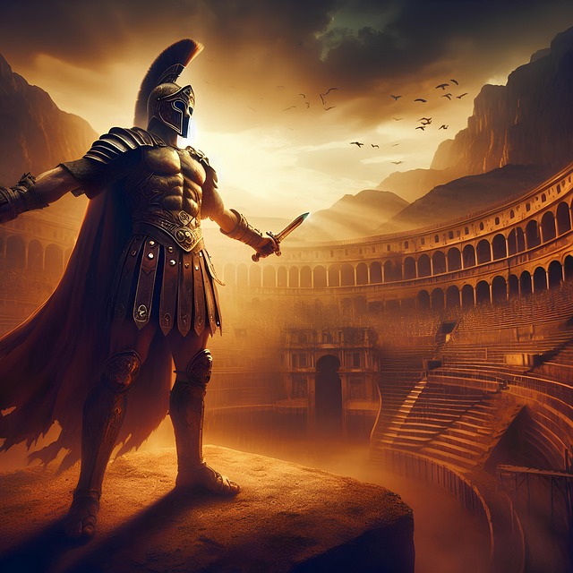 Free gladiator warrior history illustration
