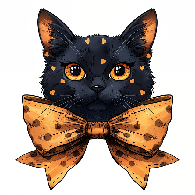 Free animal cat halloween illustration