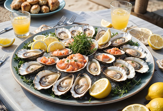 Free ai generated scallop seafood illustration