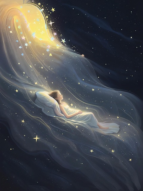 Free ai generated dreamland starry sky illustration