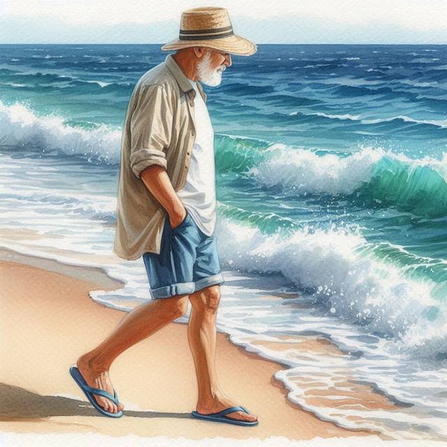 Free man old grandpa illustration