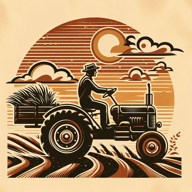 Download free HD stock image of Tractor Agriculture Free tractor agriculture farm yard illustration