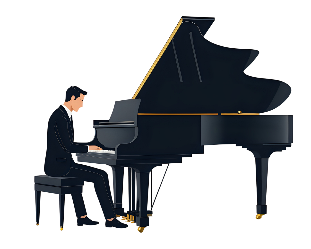 Download Man Piano Music Royalty Free Stock Illustration Image Pixabay