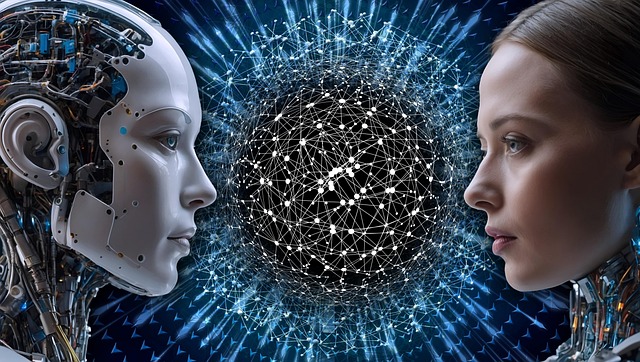 Free ai generated robot brain illustration