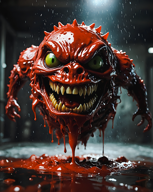 Free ai generated monster horror illustration