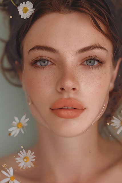 Ai Generert, Kvinne, Blomster, Portrett