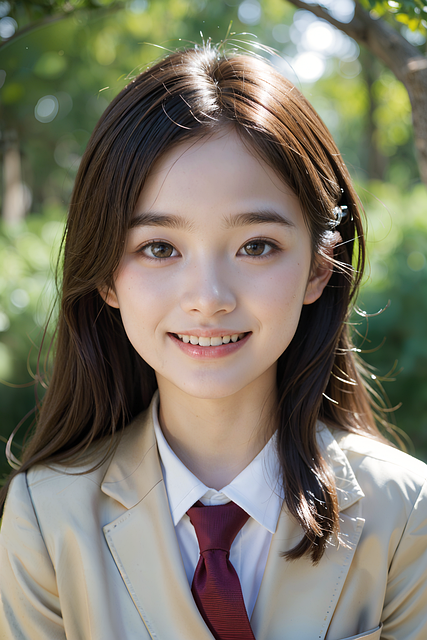 Free ai generated girl student illustration