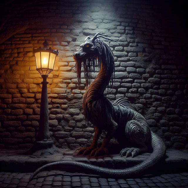 Free drake fantasy creature illustration
