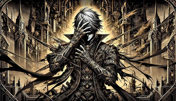 Free Gothic Anime illustration and picture