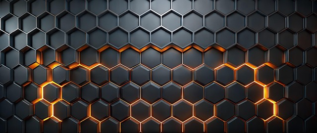 Free ai generated abstract hexagonal illustration