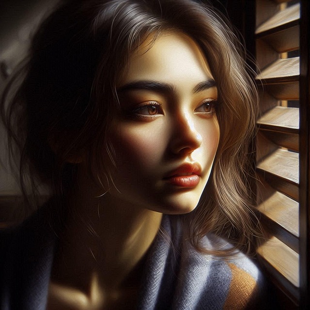 Download free HD stock image of Woman Young Free woman young portrait illustration
