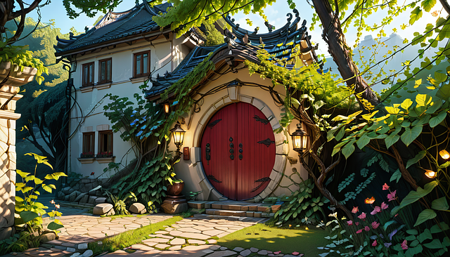 Free ai generated house home illustration