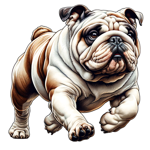Free ai generated dog bulldog illustration