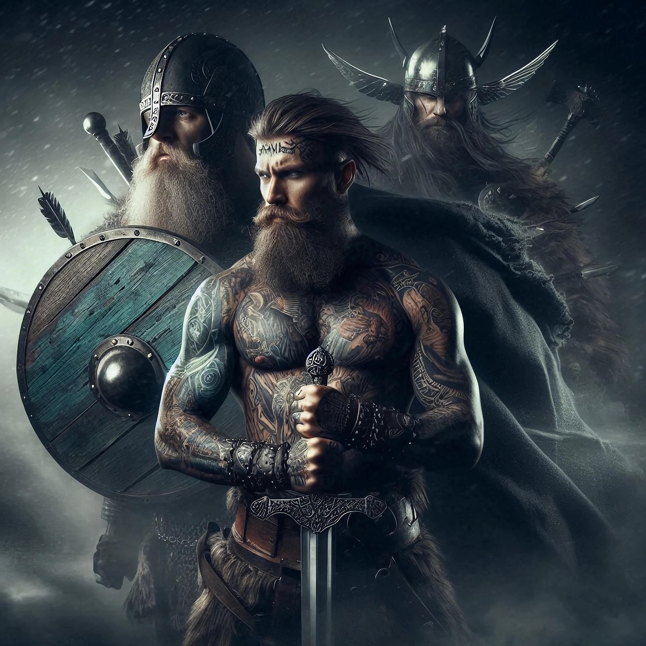 Download Ai Generated Viking Warrior Royalty Free Stock Illustration