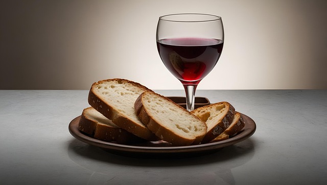 Free ai generated communion wine illustration