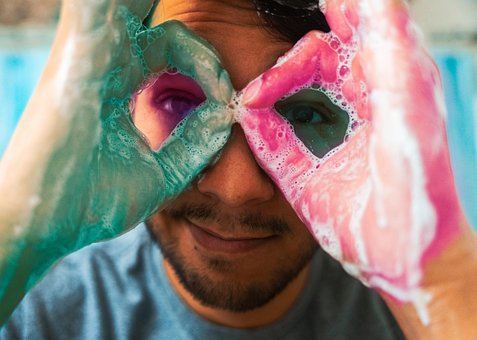 Free Bubbles Man photo and picture