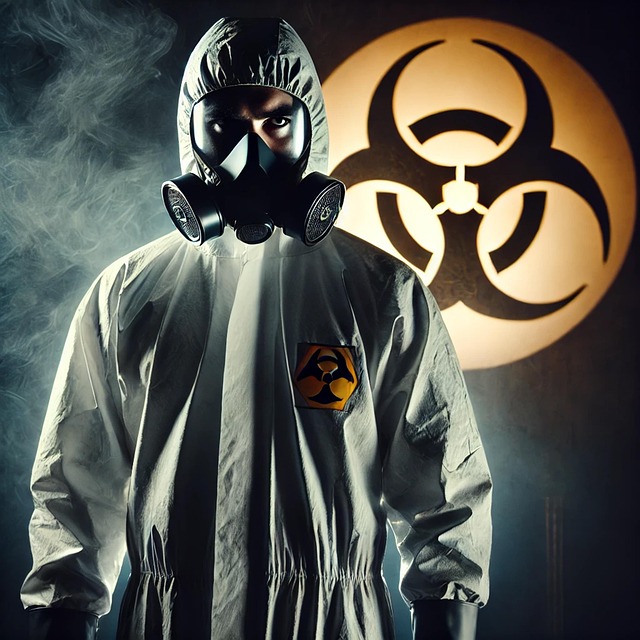 Free radioactive nuclear radiation illustration