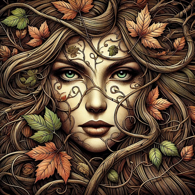 Free ai generated woman portrait illustration