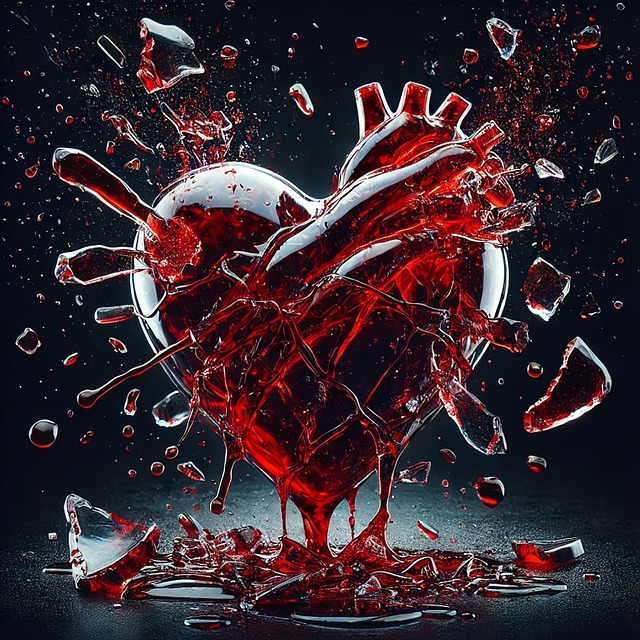 Free heart love heartbreak illustration
