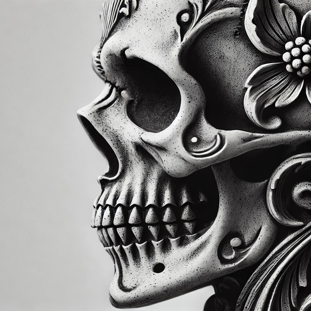 Free ai generated skull skeleton illustration