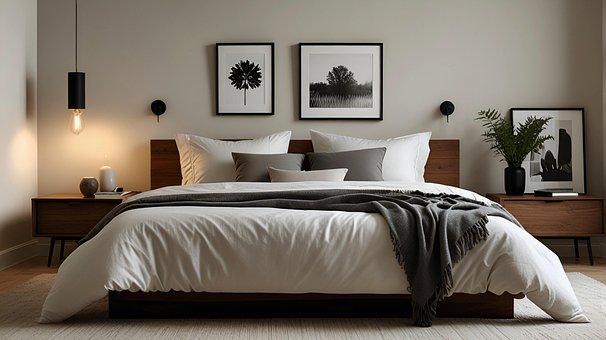 Scandinavische Minimalistische Slaapkamer