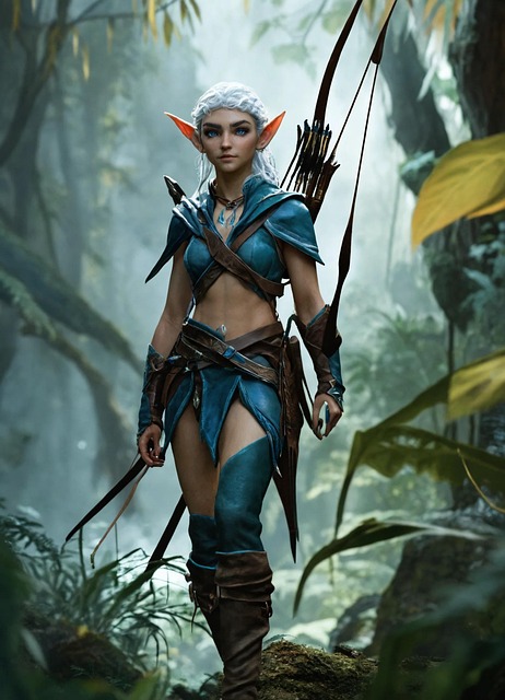 Free ai generated nature elf illustration