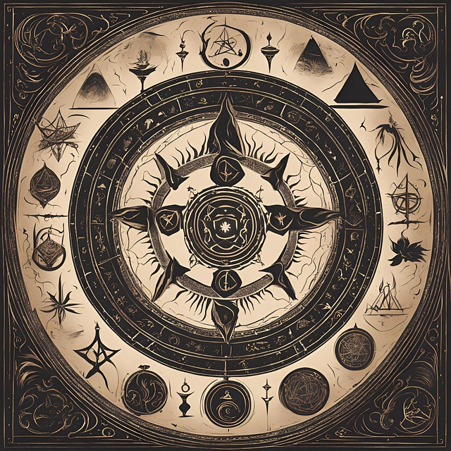 Free mysticism witchcraft magic illustration
