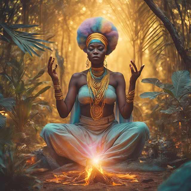 Free ai generated mysticism witchcraft illustration