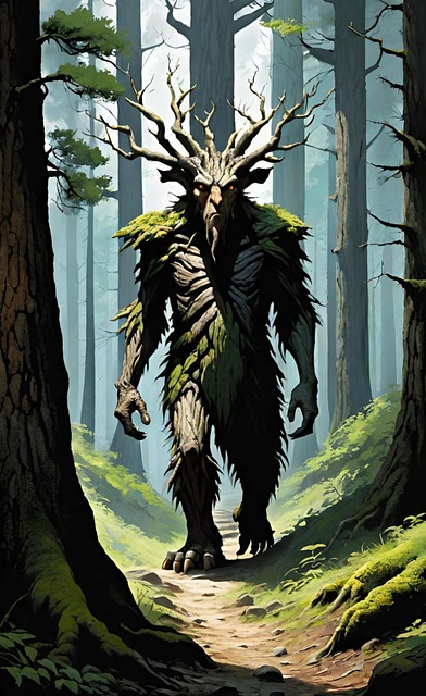 Download free HD stock image of Ai Generated Treant Free ai generated treant creature illustration