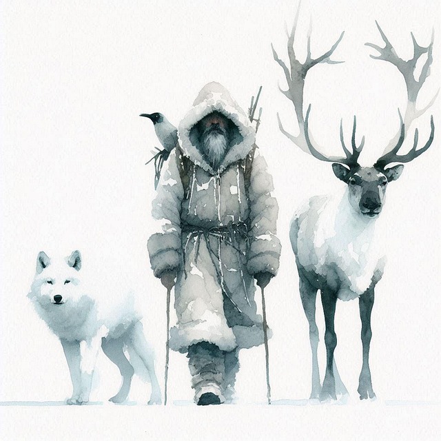 Free ai generated wanderer deer illustration